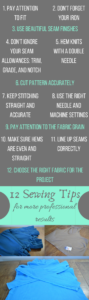 graphic for sewing tips for more professional results