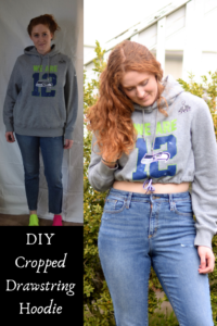 hoodie before and after upcycle