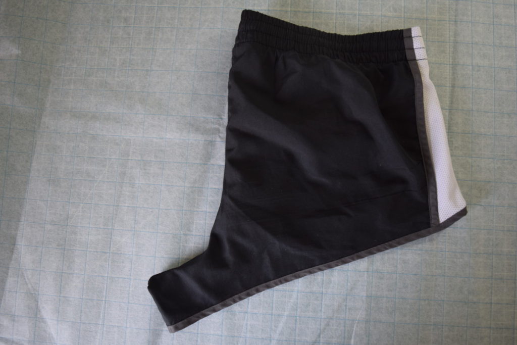 fold shorts in half other way