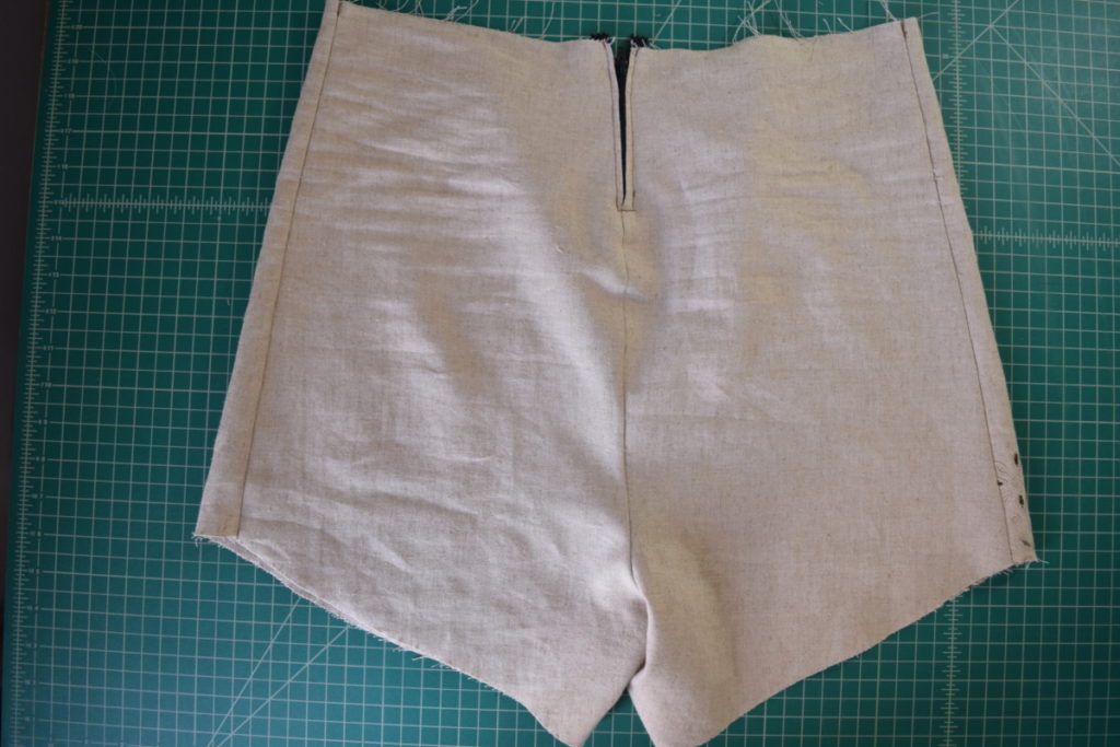 DIY romper shorts done
