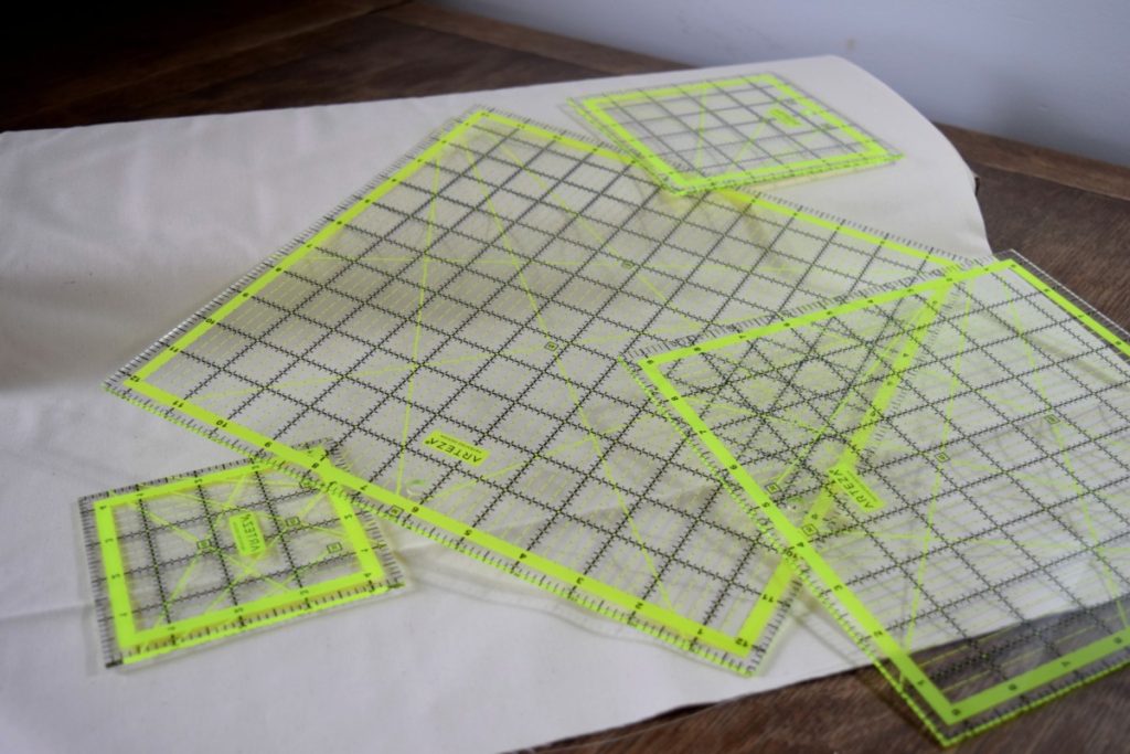 square quilter's ruler set