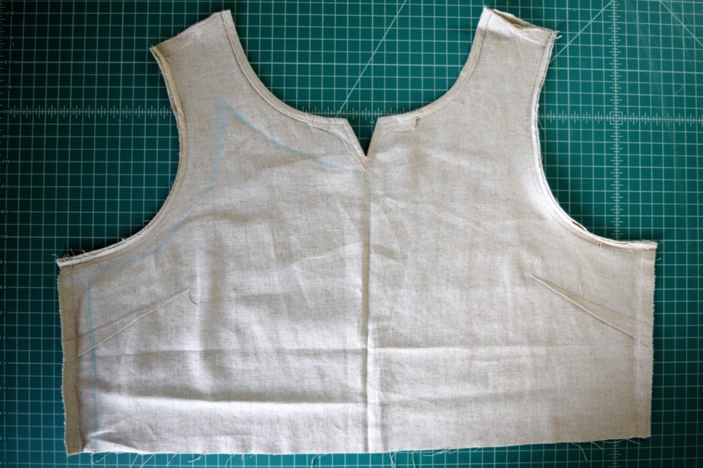 true lines on front bodice
