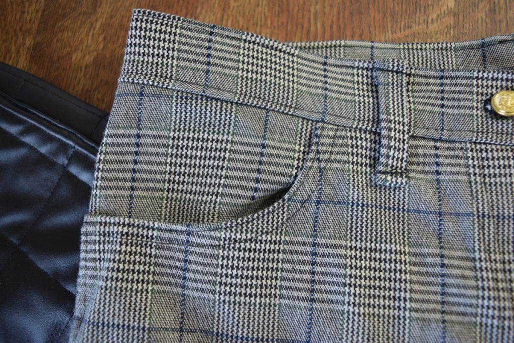 pants detail with topstitching