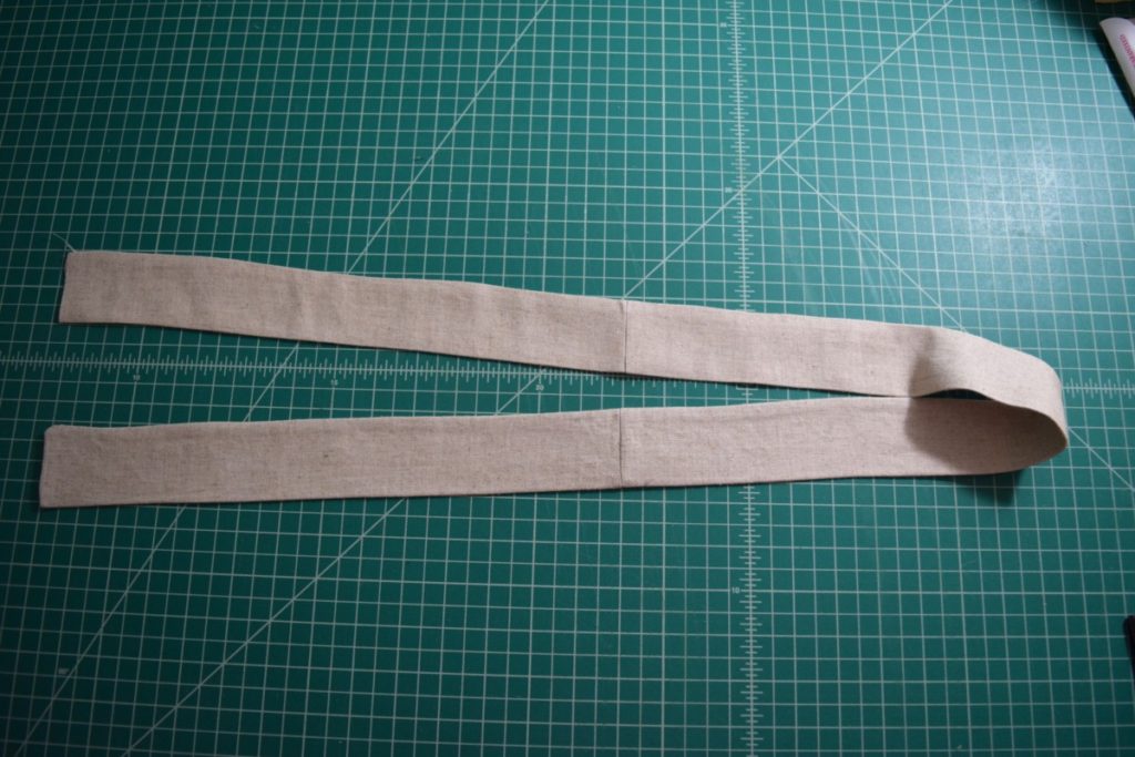 turn tie right sides out