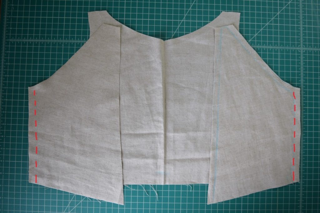 sew back to front at side seams