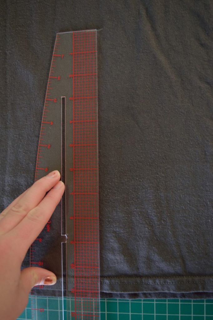 measure from hem to center front mark