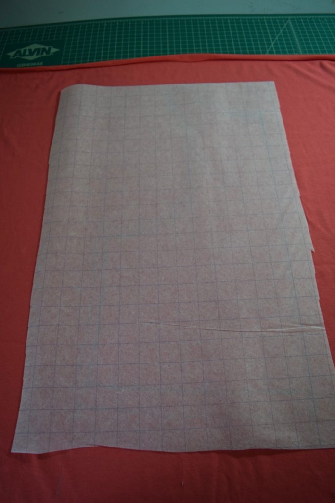 place pattern paper on back pattern