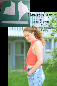 how to drape a tank top sewing pattern