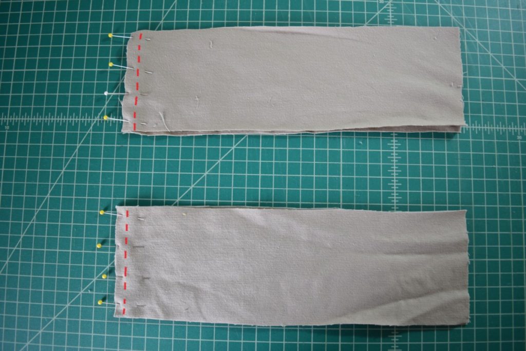sew each set of rectangles together