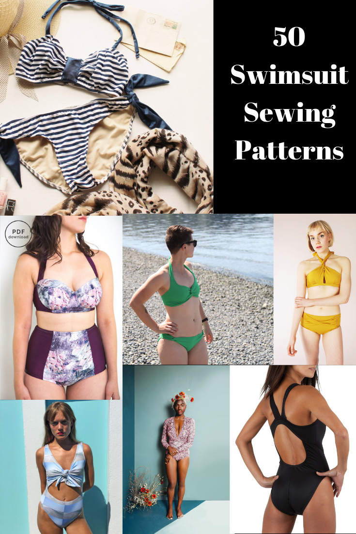 bubbel Rechtdoor Glimmend 50 swimsuit patterns to get you to the beach this summer - Adopt Your  Clothes