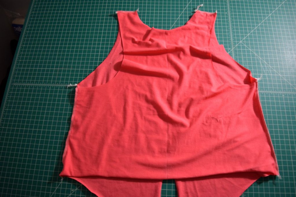 sew the side seams and shoulder seams