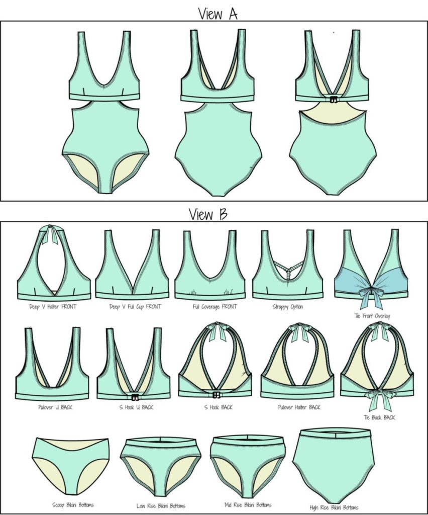 How To Make A Swimsuit Pattern, Fashion Design
