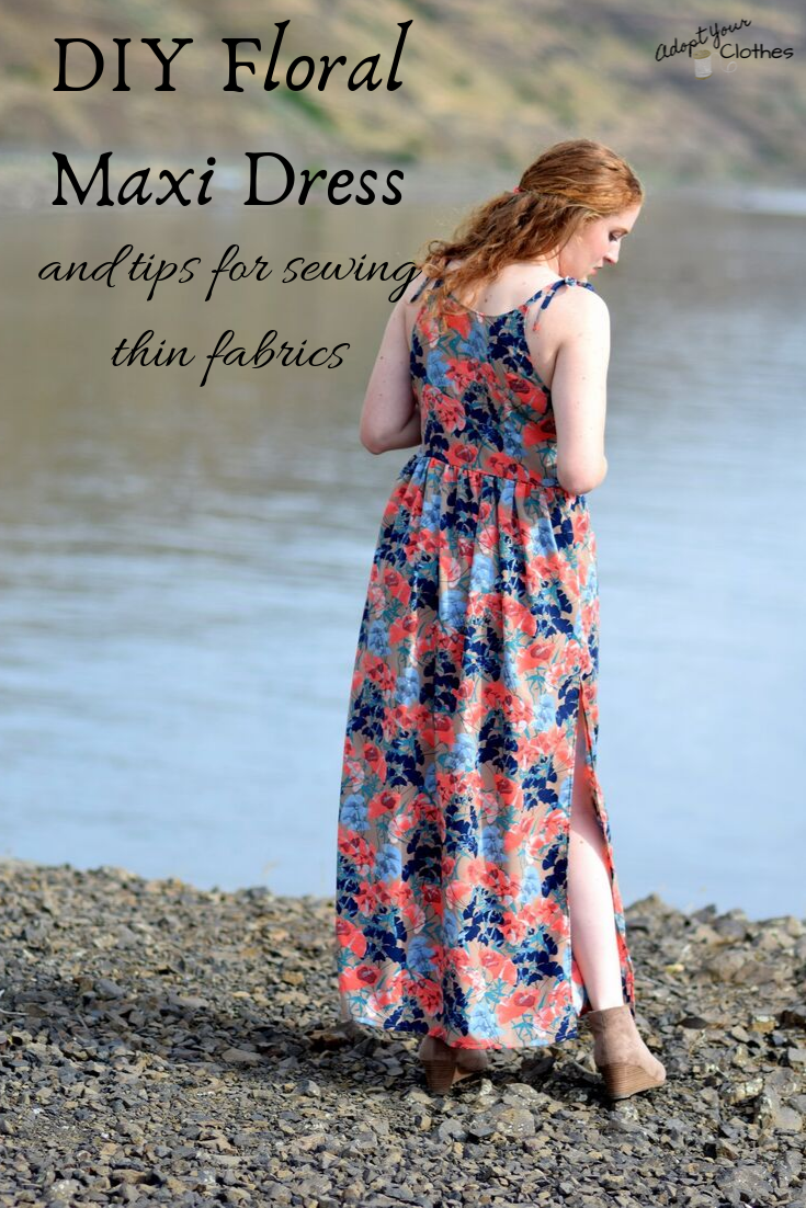 DIY floral maxi dress: my first make for Minerva – Adopt Your Clothes