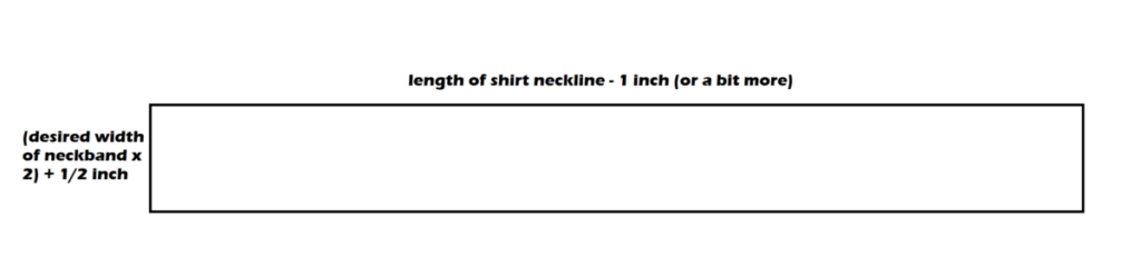 measurements to make a knit neckband