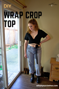 wrap crop top DIY