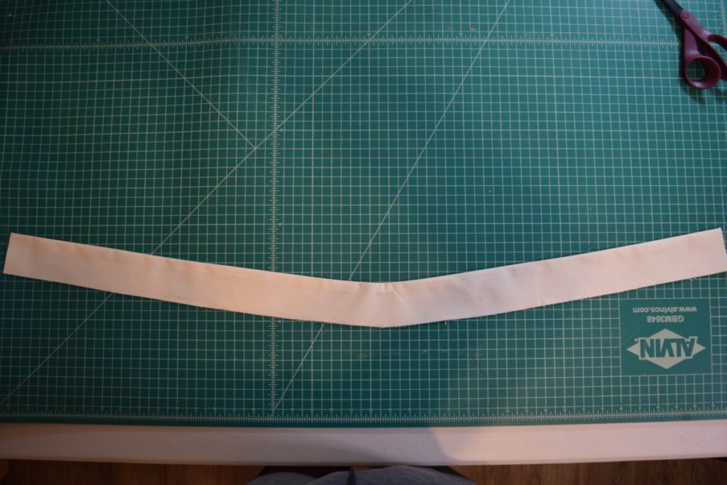 curved waistband ready to attach