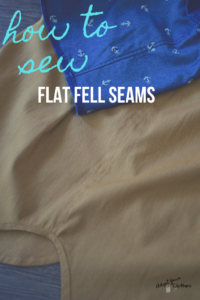 how to sew flat felled seams graphic