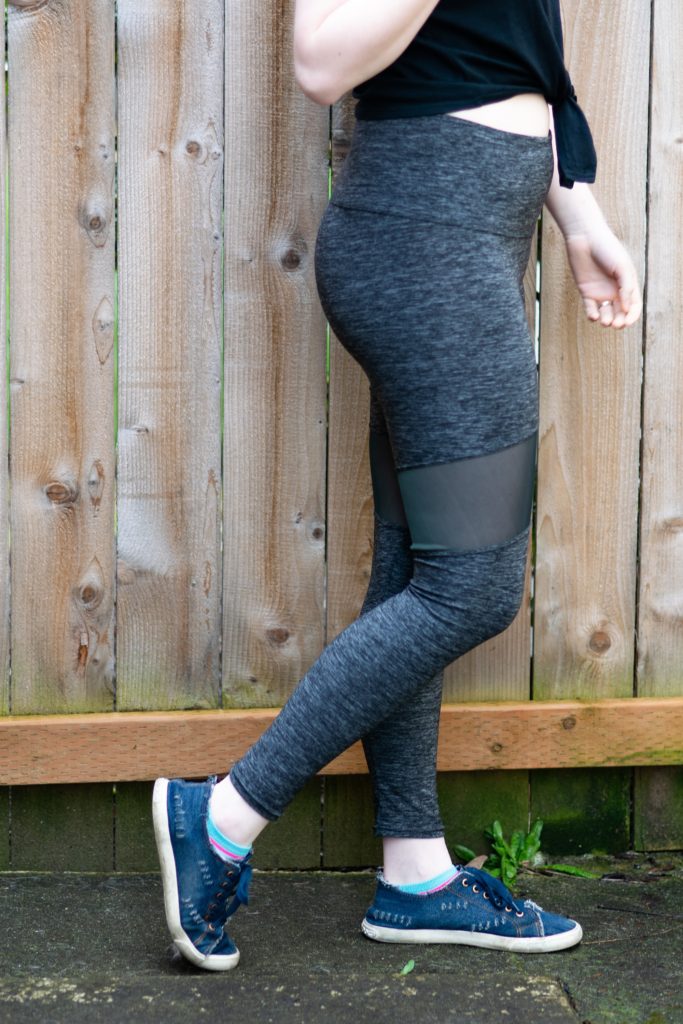 How to Add Angled Mesh Inserts to a Leggings Sewing Pattern - Adopt Your  Clothes