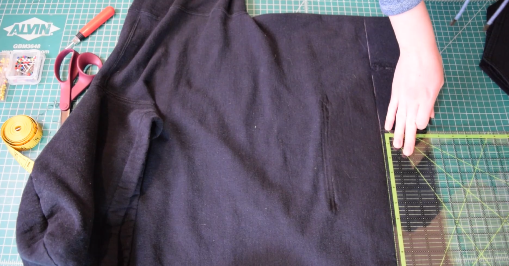 How to Crop Sew a Hoodie 