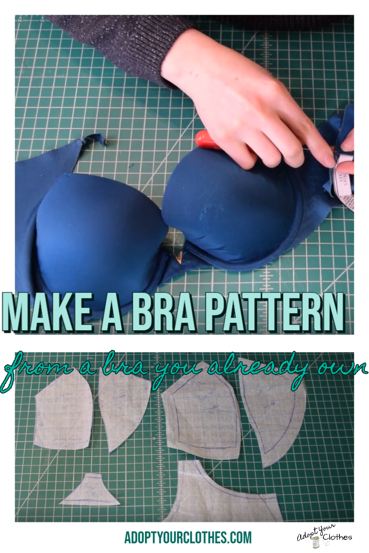 How to Make a Bra Pattern from a Bra You Already Own - Adopt Your