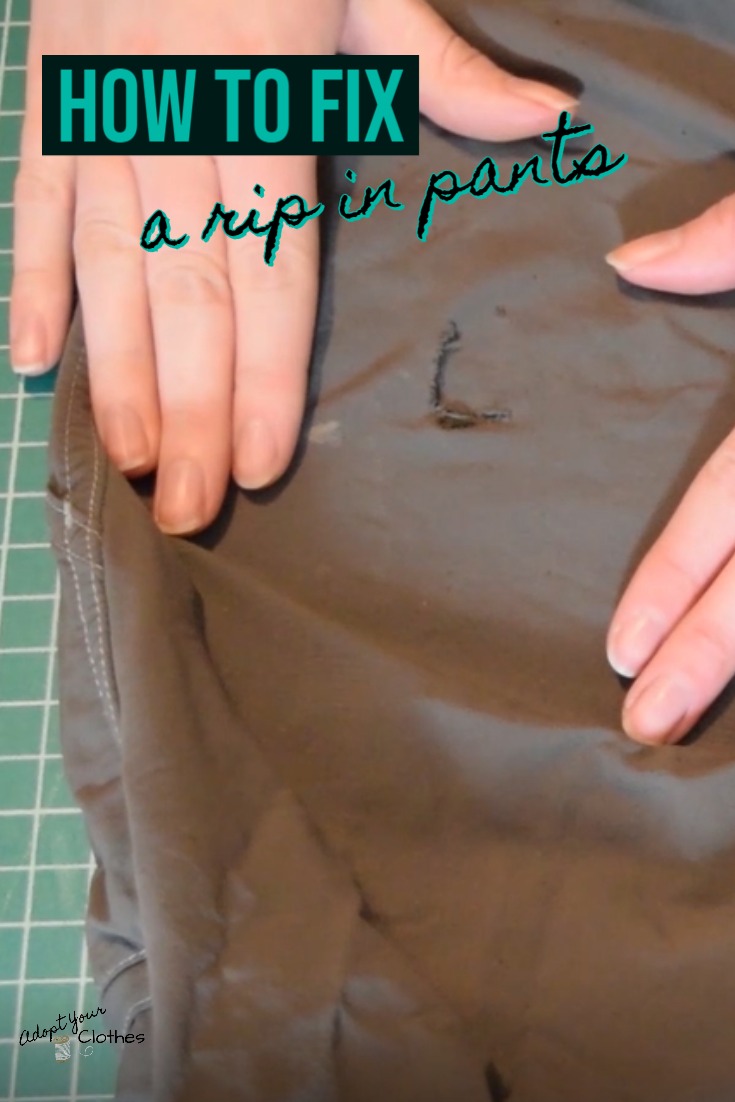 How to Patch a Hole in Pants, Repair a Hole in Jeans, Sewing up a Tear in  Clothing