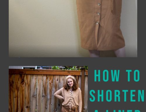 How to Shorten a Lined Skirt – Fall Skirt Refashion